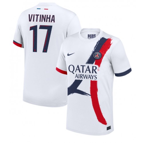 Fotbalové Dres Paris Saint-Germain Vitinha #17 Venkovní 2024-25 Krátký Rukáv